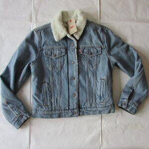 Levi's Women's Original Sherpa Lined Denim Jean Trucker Jacket